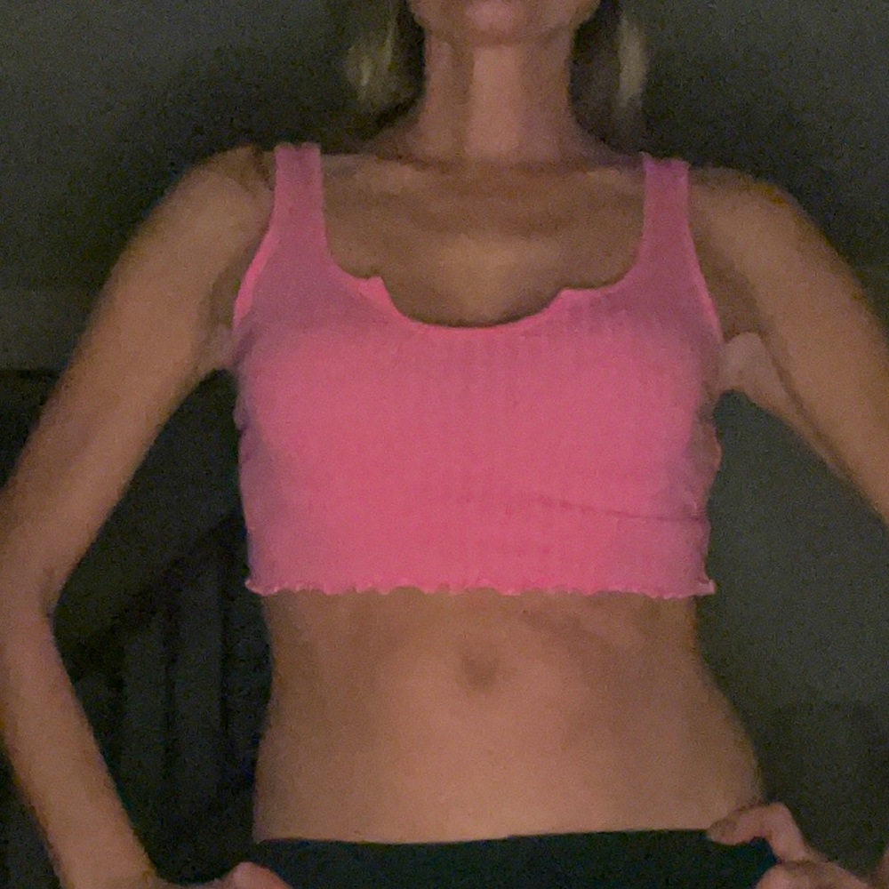 SHEIN size small pink crop top